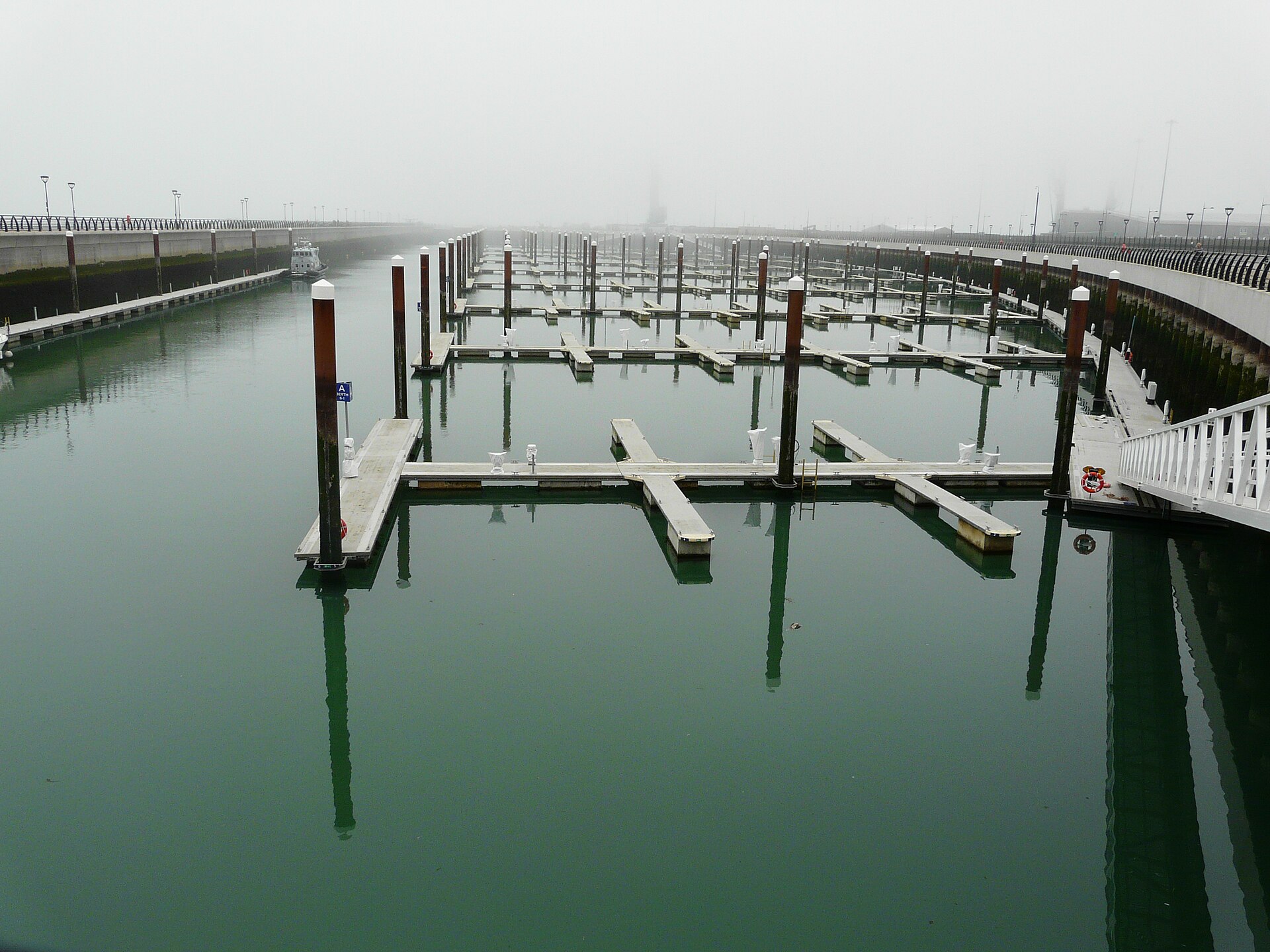 Pontoons in a marina