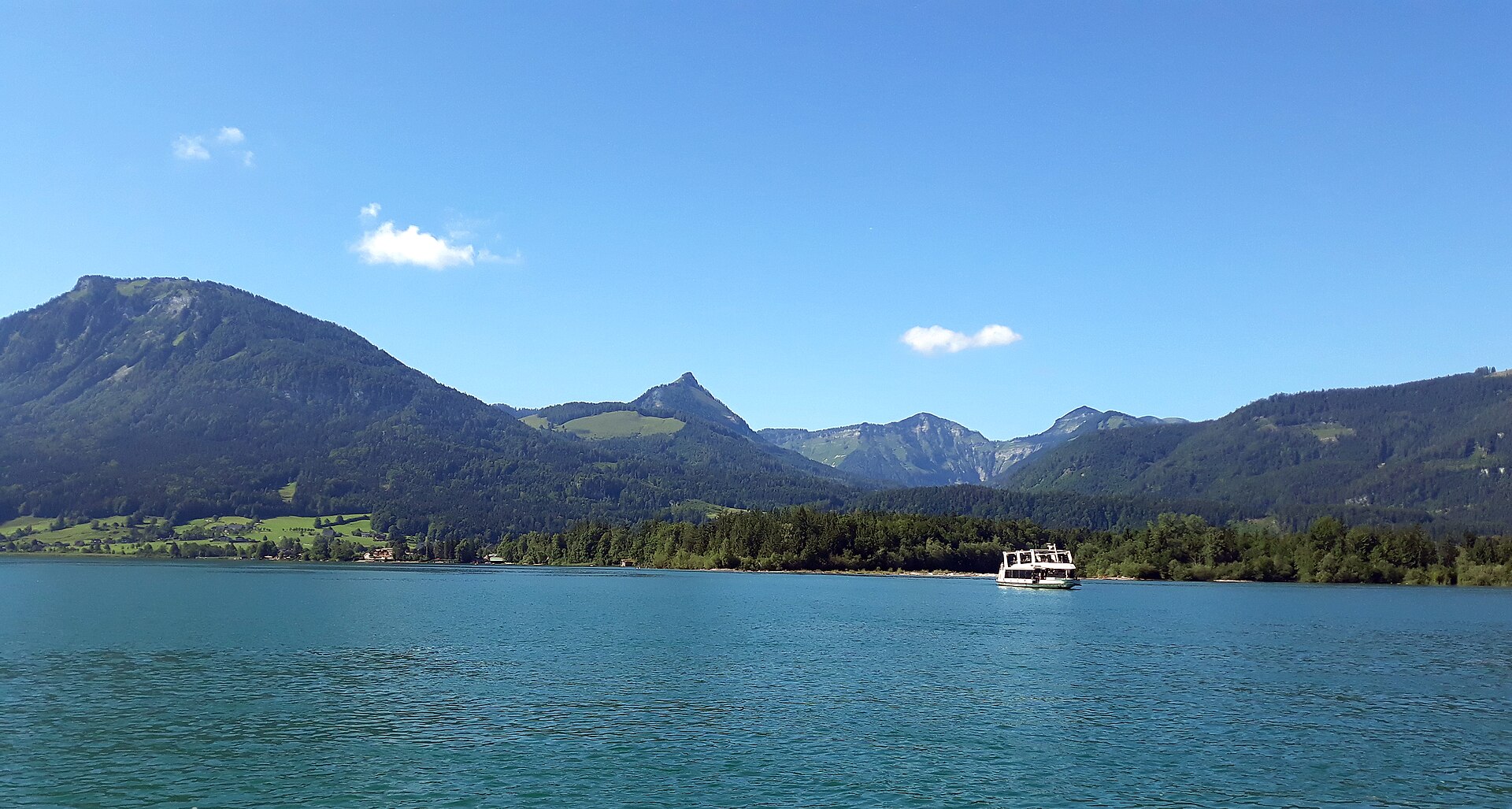View of Wolfgangsee in Upper Austria